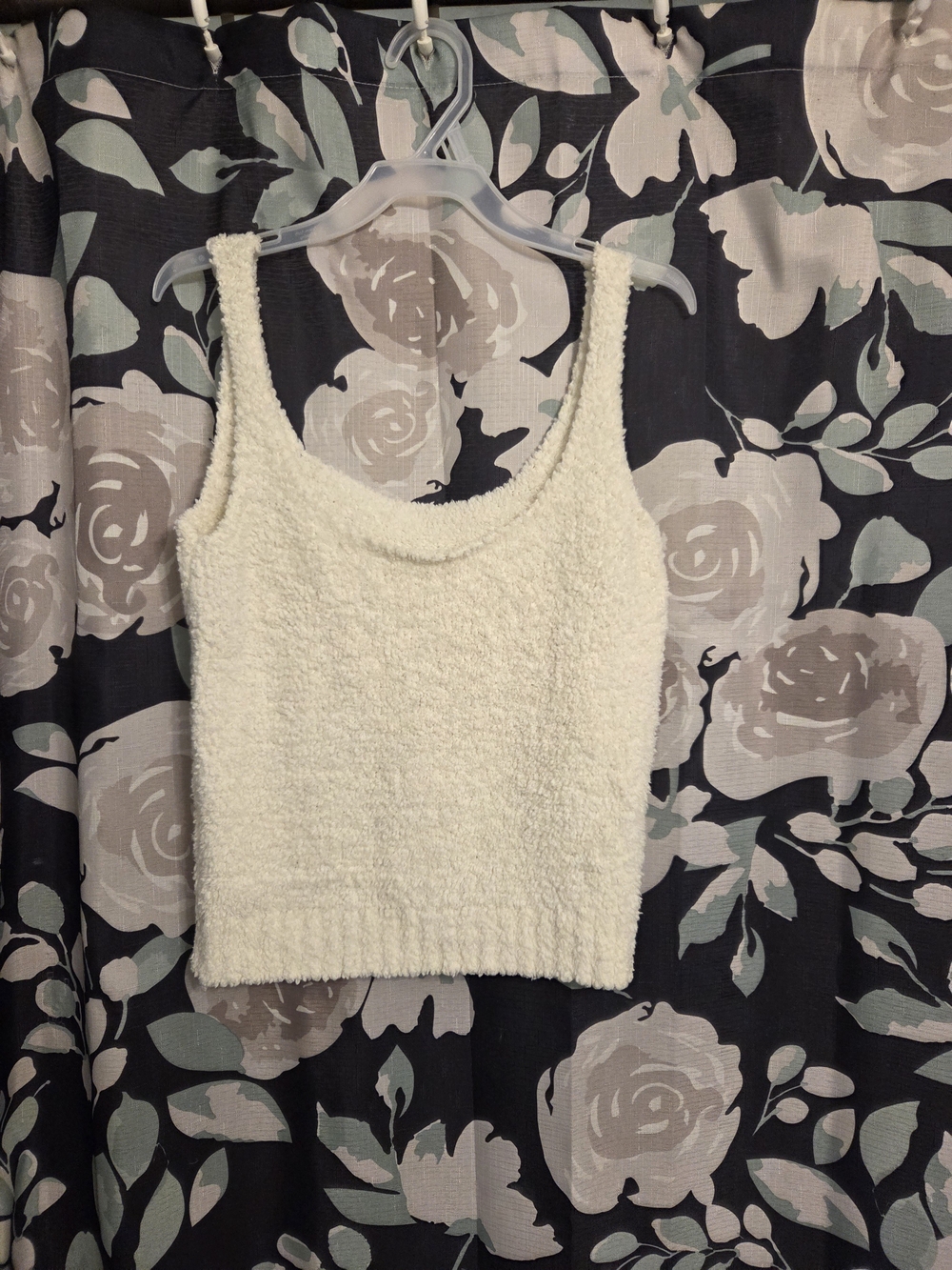 Skims Cream Tank Top - Soft Textured Women's Crop